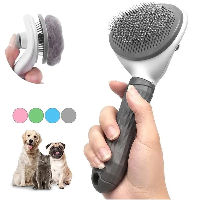 Self-Cleaning Grooming Brush