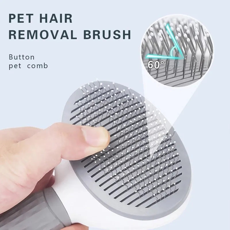 Self-Cleaning Grooming Brush